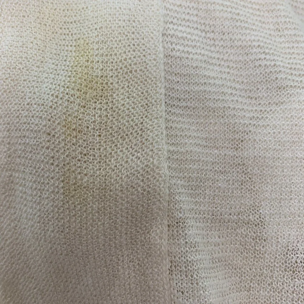 Vince‎ Linen Blend Cream Open Front Cardigan